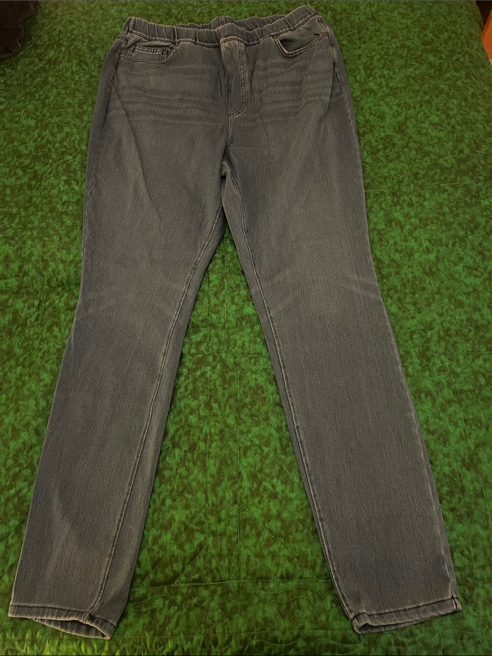Lands' End Women's Indigo Stretch Skinny Jeans Large Tall Starfish Denim 14/16 - Picture 10 of 11